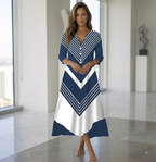 Vestido com Manga Curta Veron&Co, vista lateral
