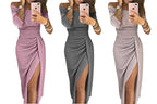 Vestido com Corte Justo Ao Quadril e Abertura Lateral - Veron&Co