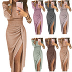 Vestido com Corte Justo Ao Quadril e Abertura Lateral - Veron&Co