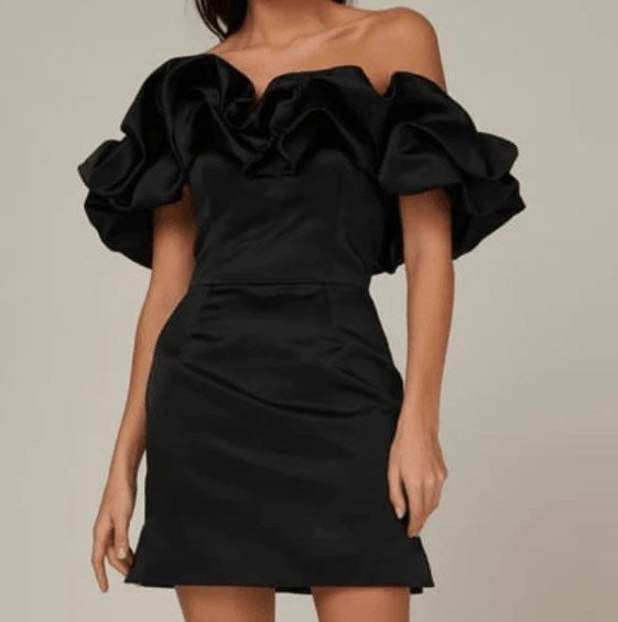 Vestido com Folhos e Pregas - Veron&Co