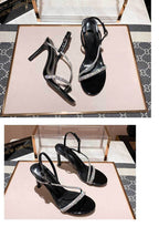 Rhinestone Stiletto Sandals