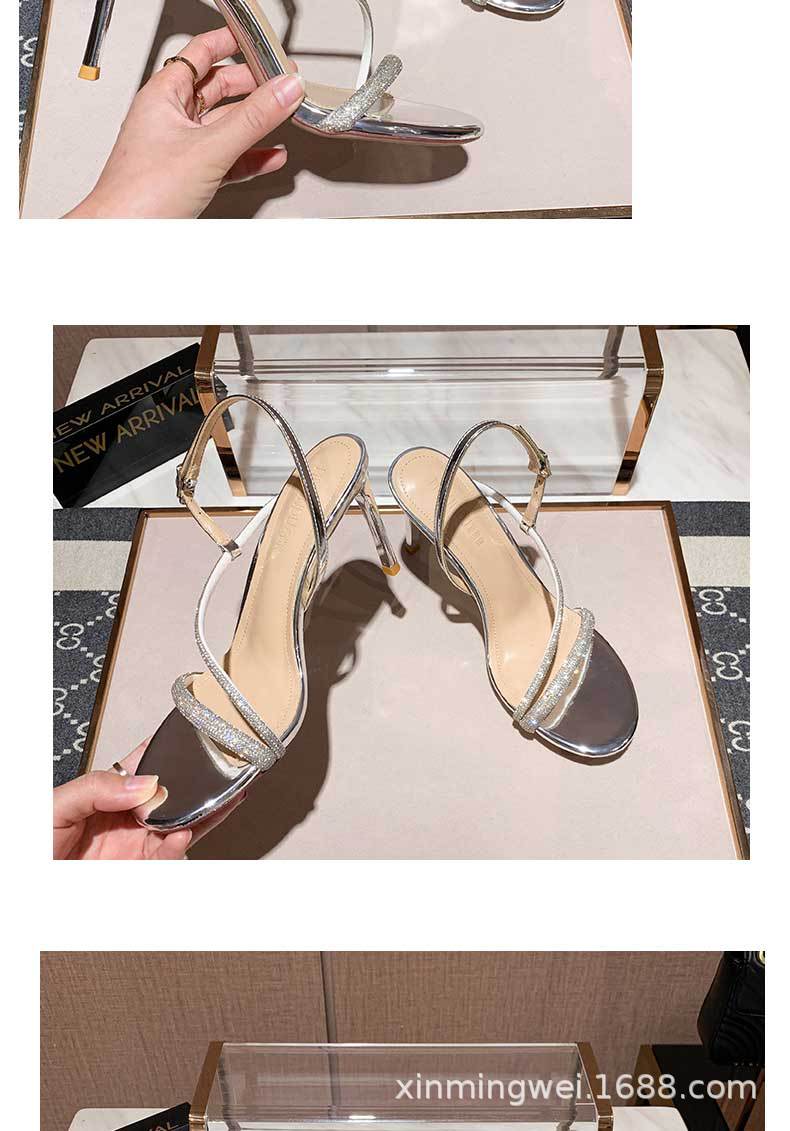 Rhinestone Stiletto Sandals