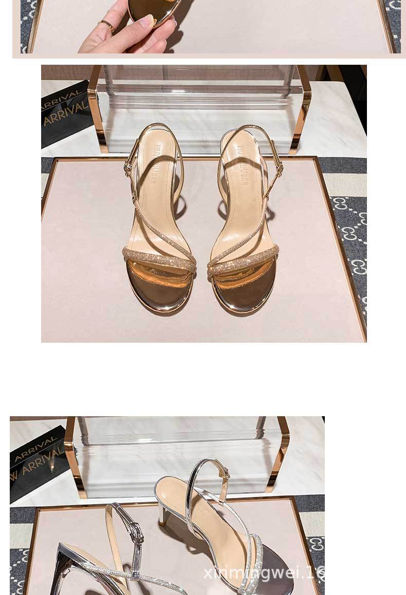 Rhinestone Stiletto Sandals