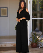 Wide-Leg Trousers with Belt