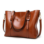 Tote em Pele Encerada Vintage
