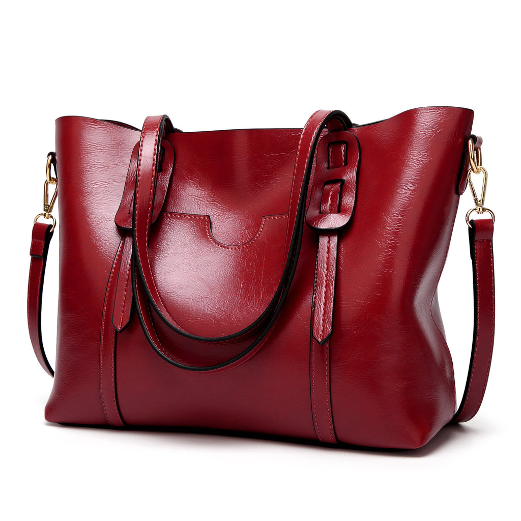 Tote em Pele Encerada Vintage