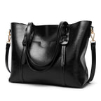 Mala tote em pele encerada vintage para mulher