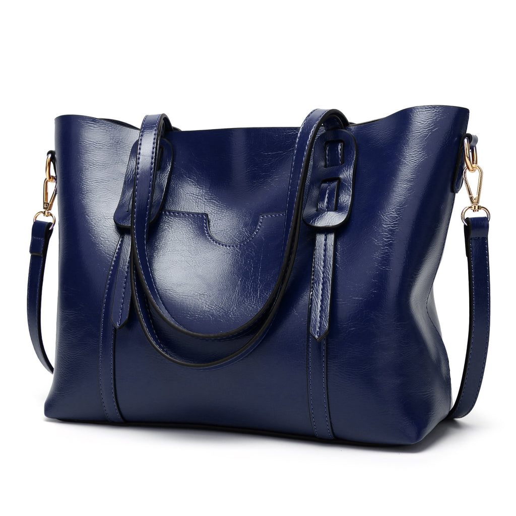 Tote em Pele Encerada Vintage