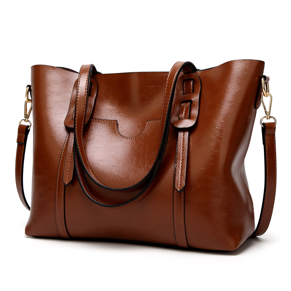 Tote em Pele Encerada Vintage