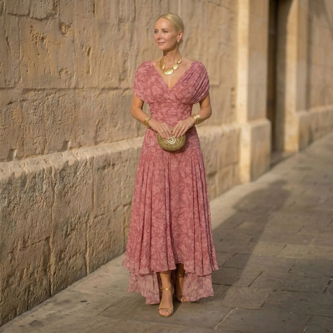 Vestido em Tule com Estampado - Veron&Co