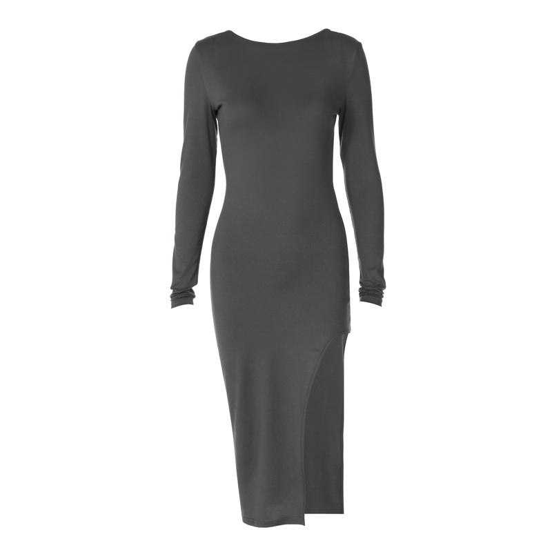 Vestido com Costas Nuas e Abertura Lateral - Veron&Co