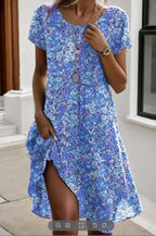 Vestido com Decote Redondo - Veron&Co