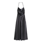 Vestido em Cetim com Costas Nuas - Veron&Co