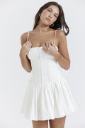 Vestido com Pregas e Corte Justo - Veron&Co