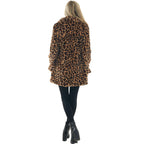 Casaco Pelo Sintético Animal Print