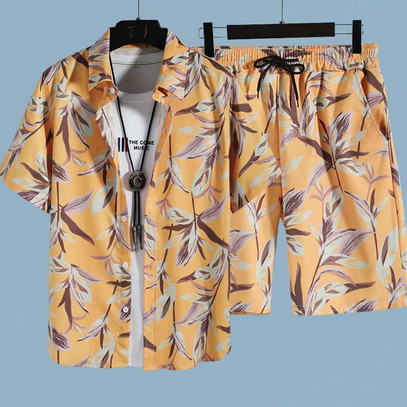 Conjunto Havaiano Floral (Camisa + Calção)