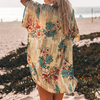 Túnica Praia em Chifon Estampado Veron&Co, vista frontal
