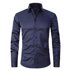 Camisa Slim Formal Anti-ruga Veron&Co, vista de perto