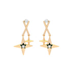 Brincos Cruz com Strass