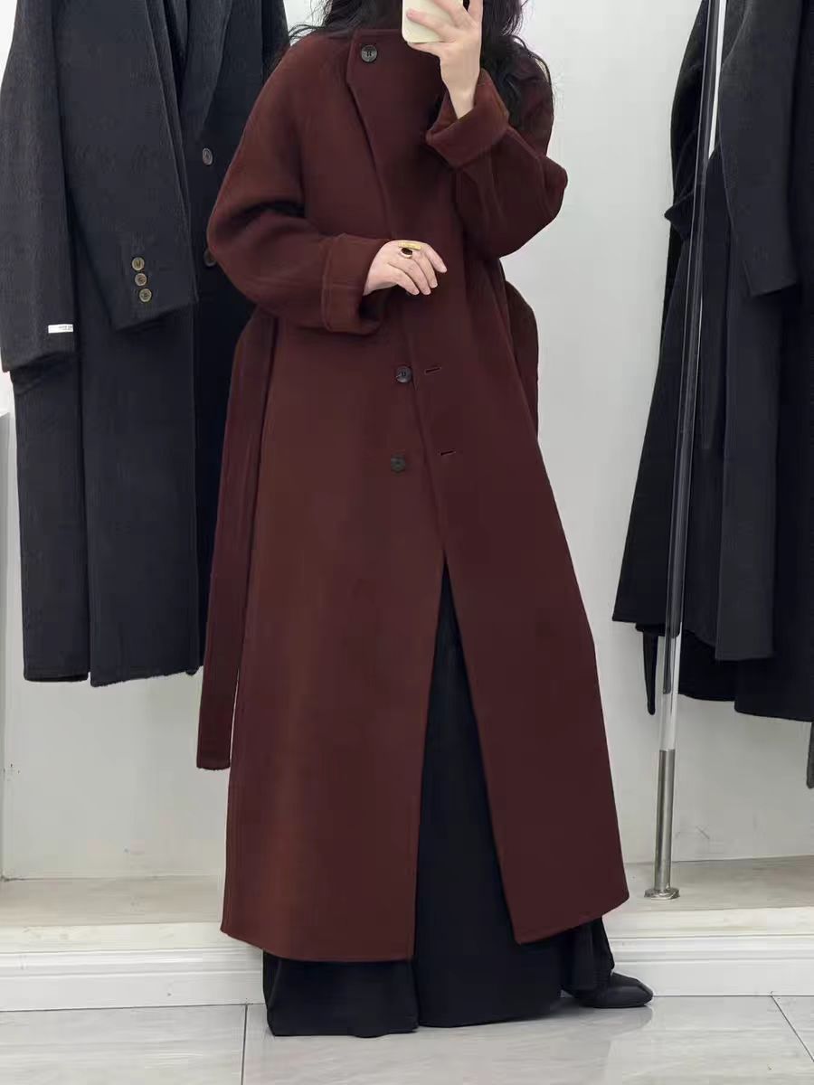 Long Turtleneck Overcoat
