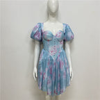 Vestido com Pregas e Corte Justo - Veron&Co