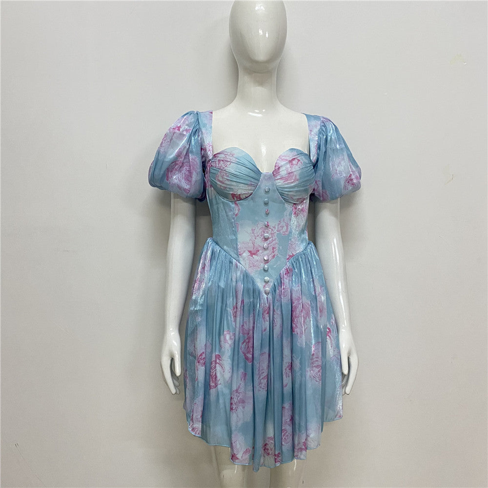 Vestido com Pregas e Corte Justo - Veron&Co