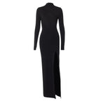 Vestido com Costas Nuas e Abertura Lateral - Veron&Co
