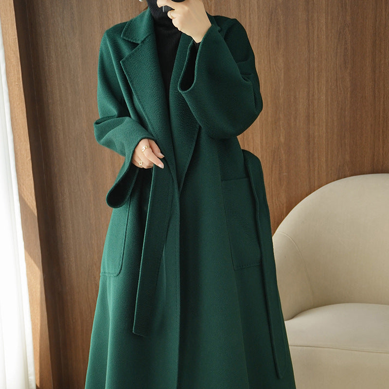 Casaco Cashmere Midi com Laço