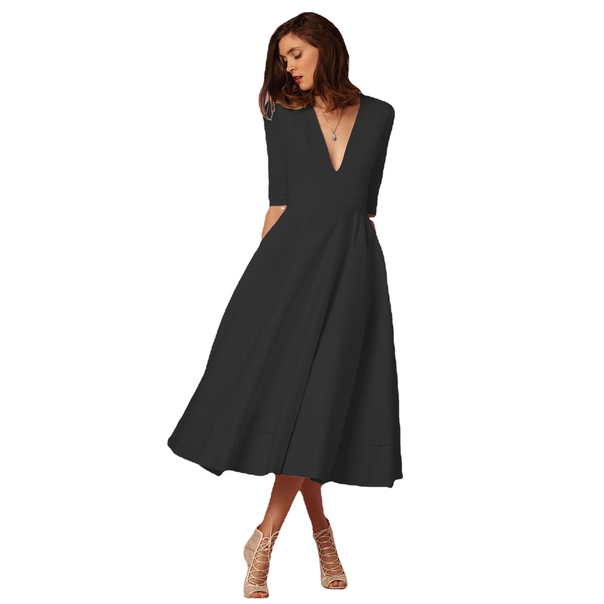 Vestido com Corte Evasê - Veron&Co