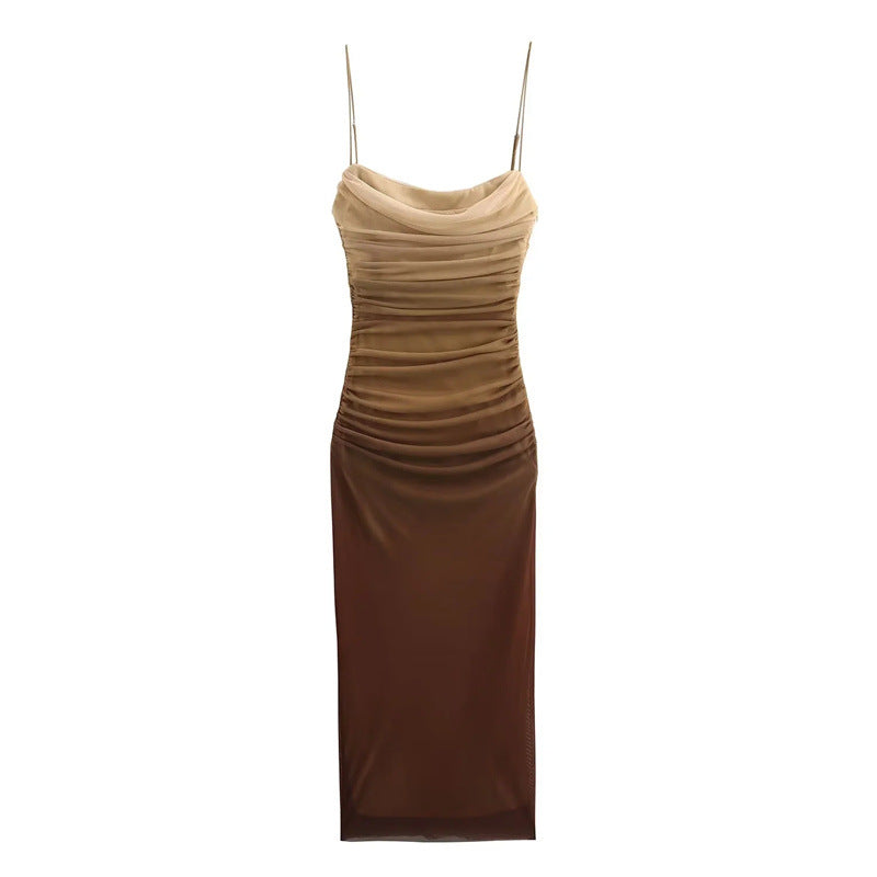 Vestido em Seda com Inspiração Vintage e Estampado - Veron&Co