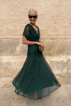 Vestido em Tule com Estampado - Veron&Co