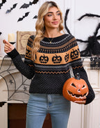Polka-Dot Knit Sweater