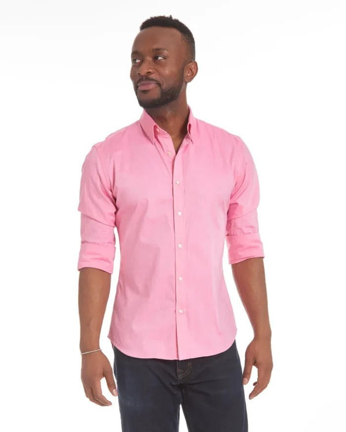 Camisa Oxford con cierre oculto