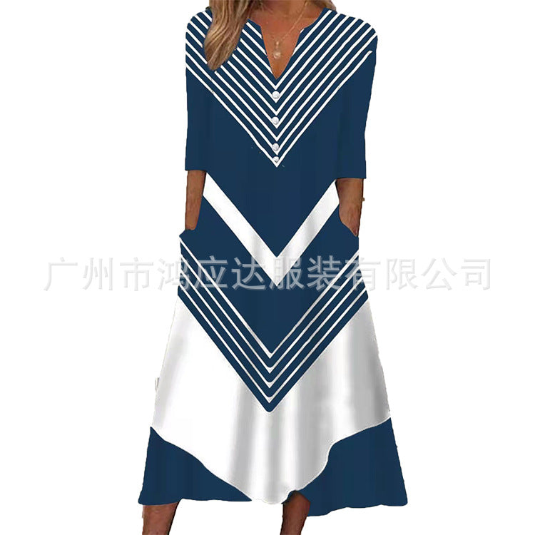 Vestido com Manga Curta - Veron&Co