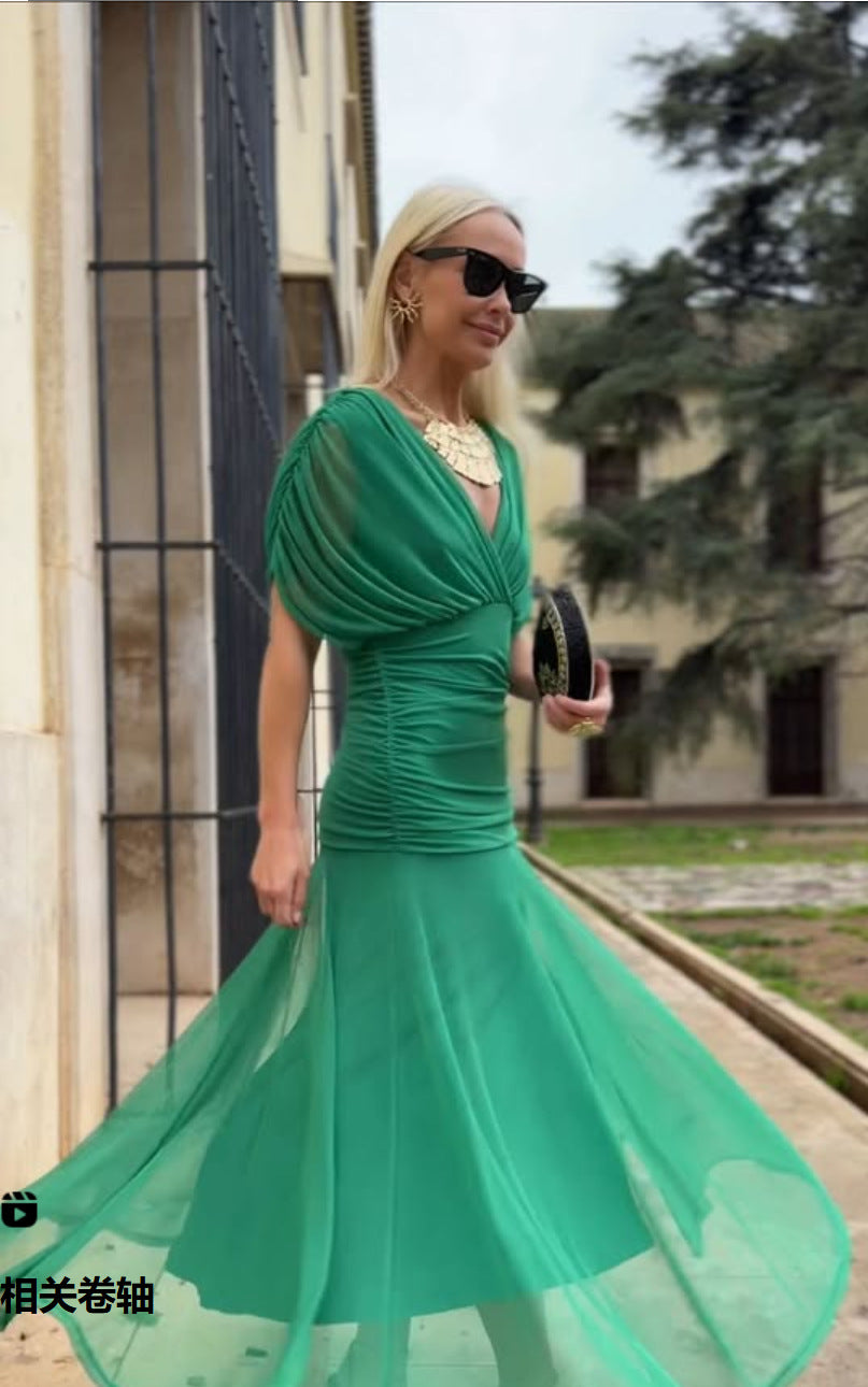Vestido em Tule com Estampado - Veron&Co