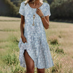 Vestido com Decote Redondo - Veron&Co