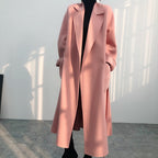 Cashmere Midi Coat with Bow