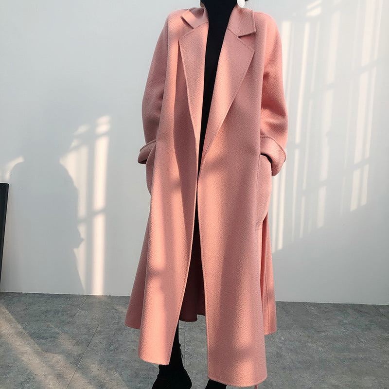 Casaco Cashmere Midi com Laço