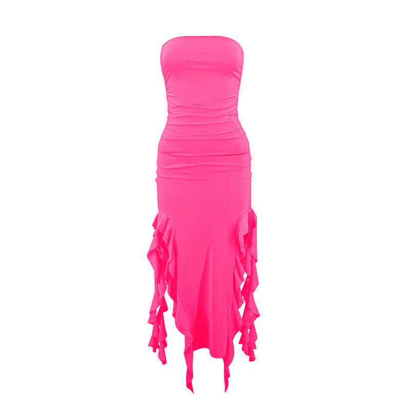 Vestido em Renda com Um Só Ombro - Veron&Co