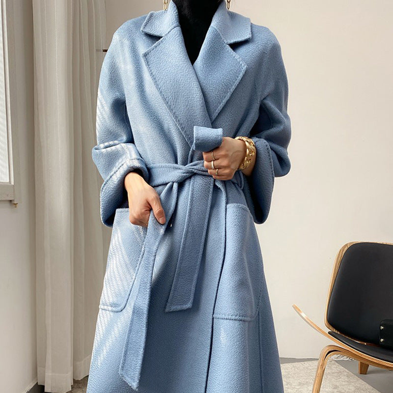 Casaco Cashmere Midi com Laço