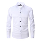 Camisa Slim Formal Anti-ruga Veron&Co, vista lateral