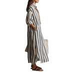 Vestido com Riscas e Corte Camiseiro - Veron&Co