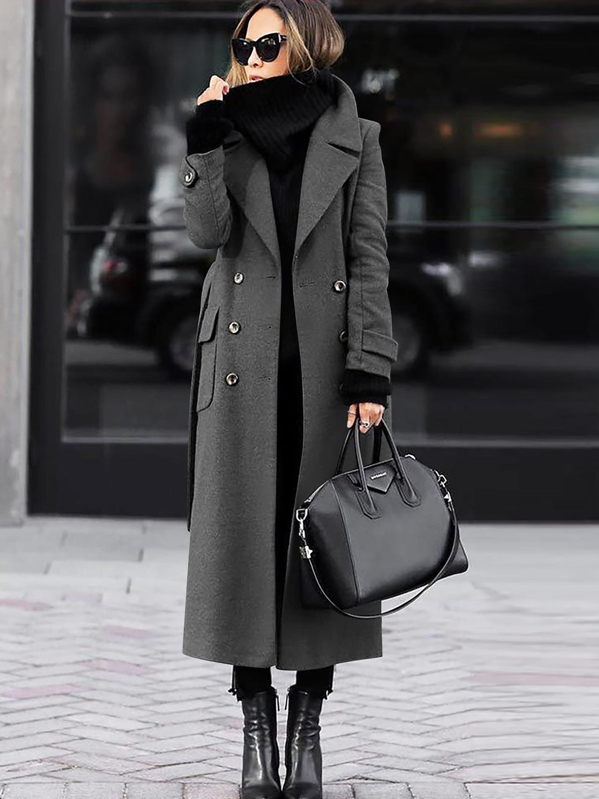 Casaco em Lã Casual Outono/Inverno