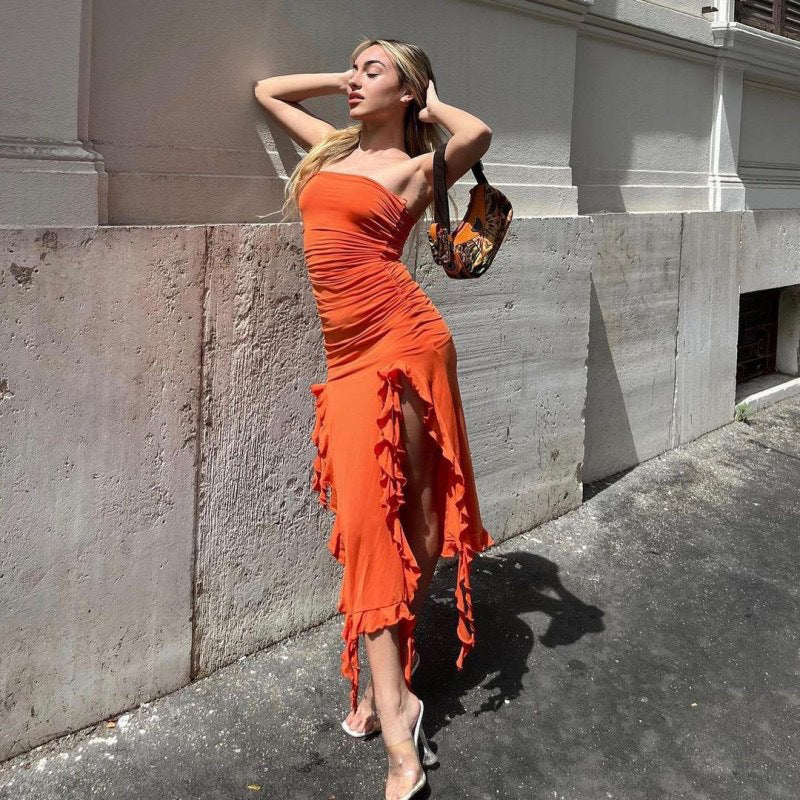 Vestido em Renda com Um Só Ombro - Veron&Co