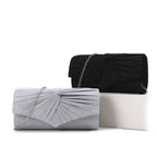 Clutch em renda plissada para mulher