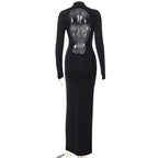 Vestido com Costas Nuas e Abertura Lateral - Veron&Co