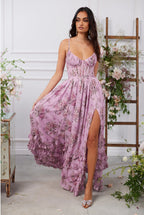 Vestido Longo com Marcação de Cintura - Veron&Co