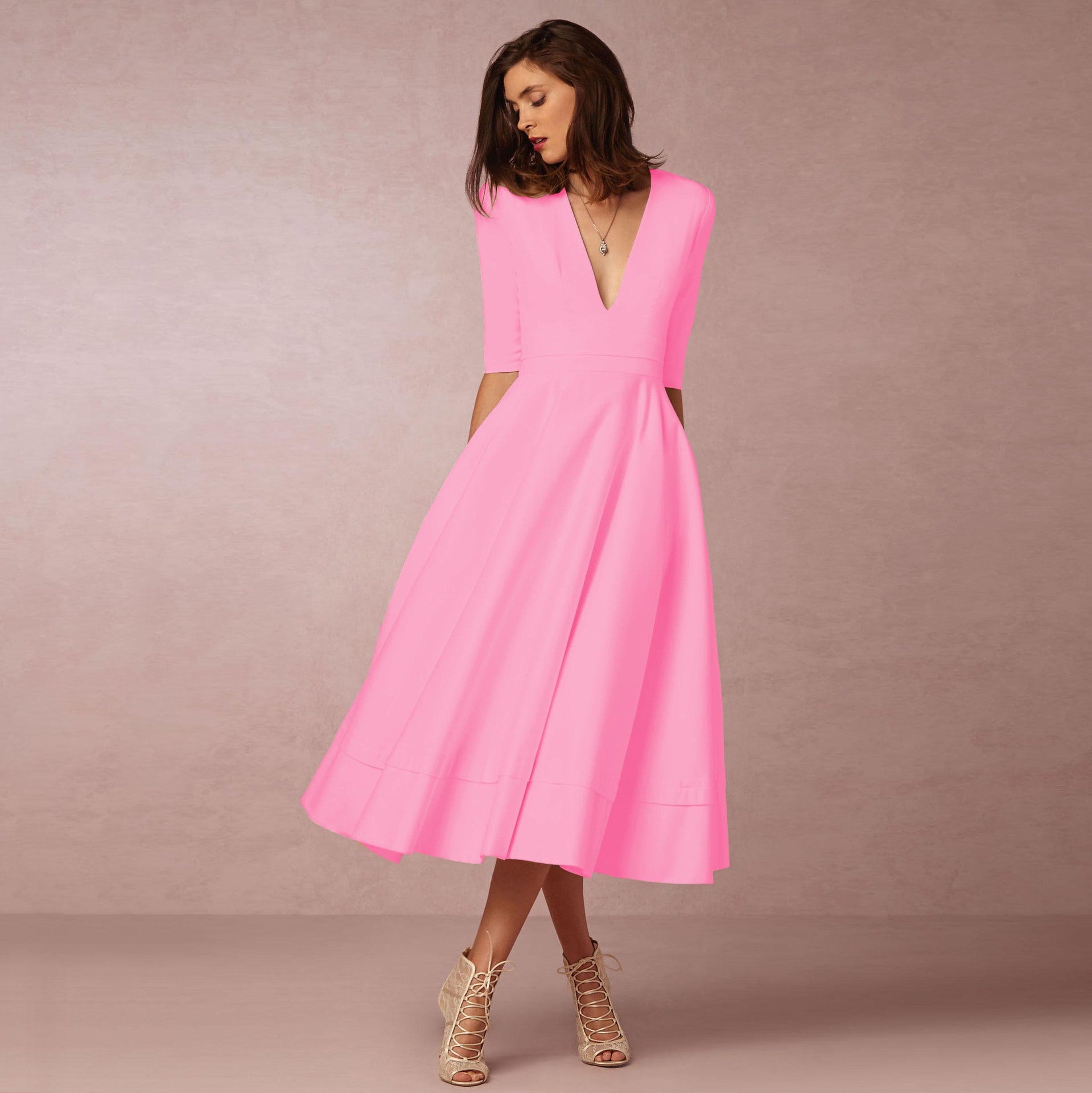 Vestido com Corte Evasê - Veron&Co