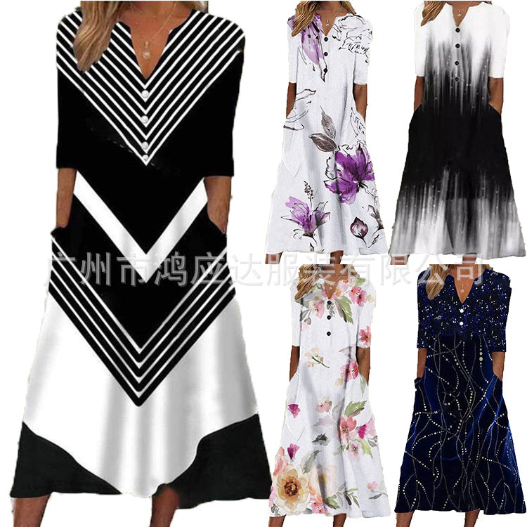 Vestido com Manga Curta - Veron&Co