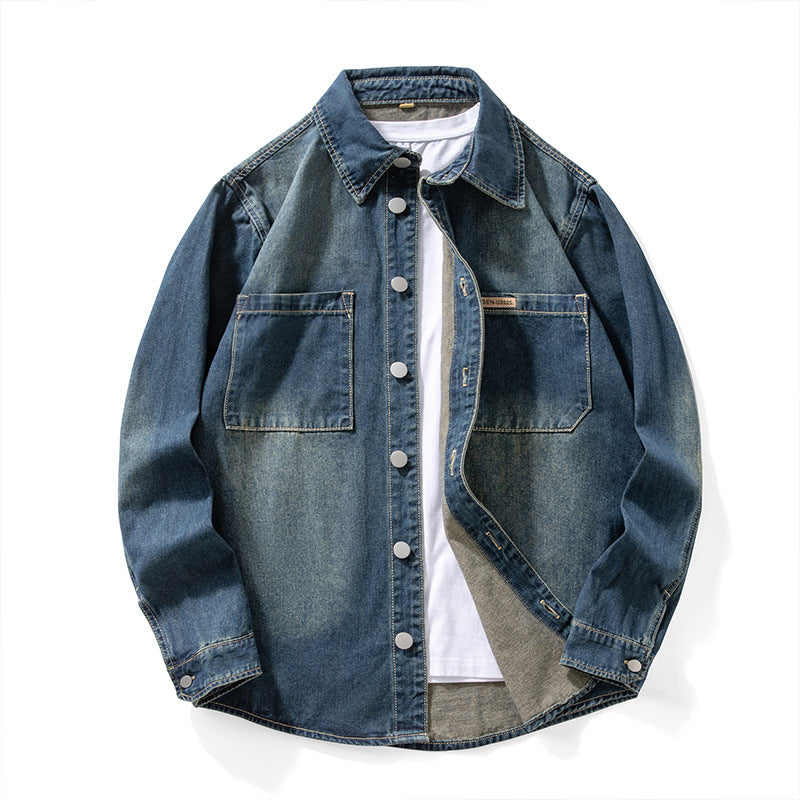 Camisa de Ganga Oversized Lavada Veron&Co, detalhe dos botões